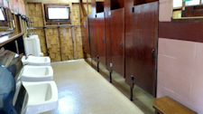 photo showing clean bathrooms interior at Cape Cod campgrounds at North of Highland