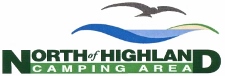 Logo of North of Highland Camping Area with campgrounds on Cape Cod near the tip of the Cape