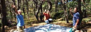 photo family setting up their tent on Cape Cod Campground Rules being followed